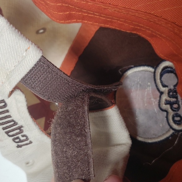 Cabo Wabo Cantina Lake Tahoe Dad Hat Cap 6 Panel Brown & Beige w/ Orange Piping - Picture 6 of 7